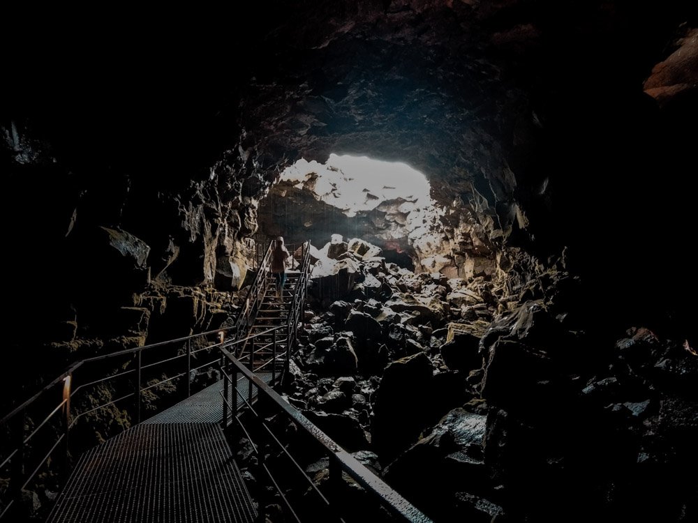 lava tunnel, Iceland