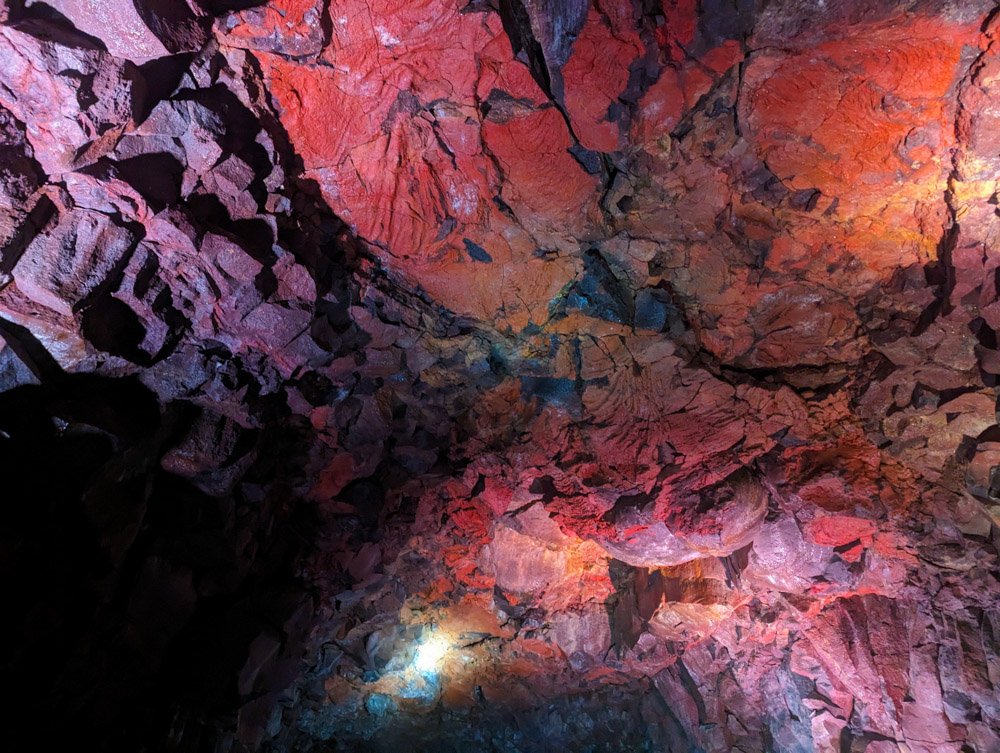lava tunnel, Iceland